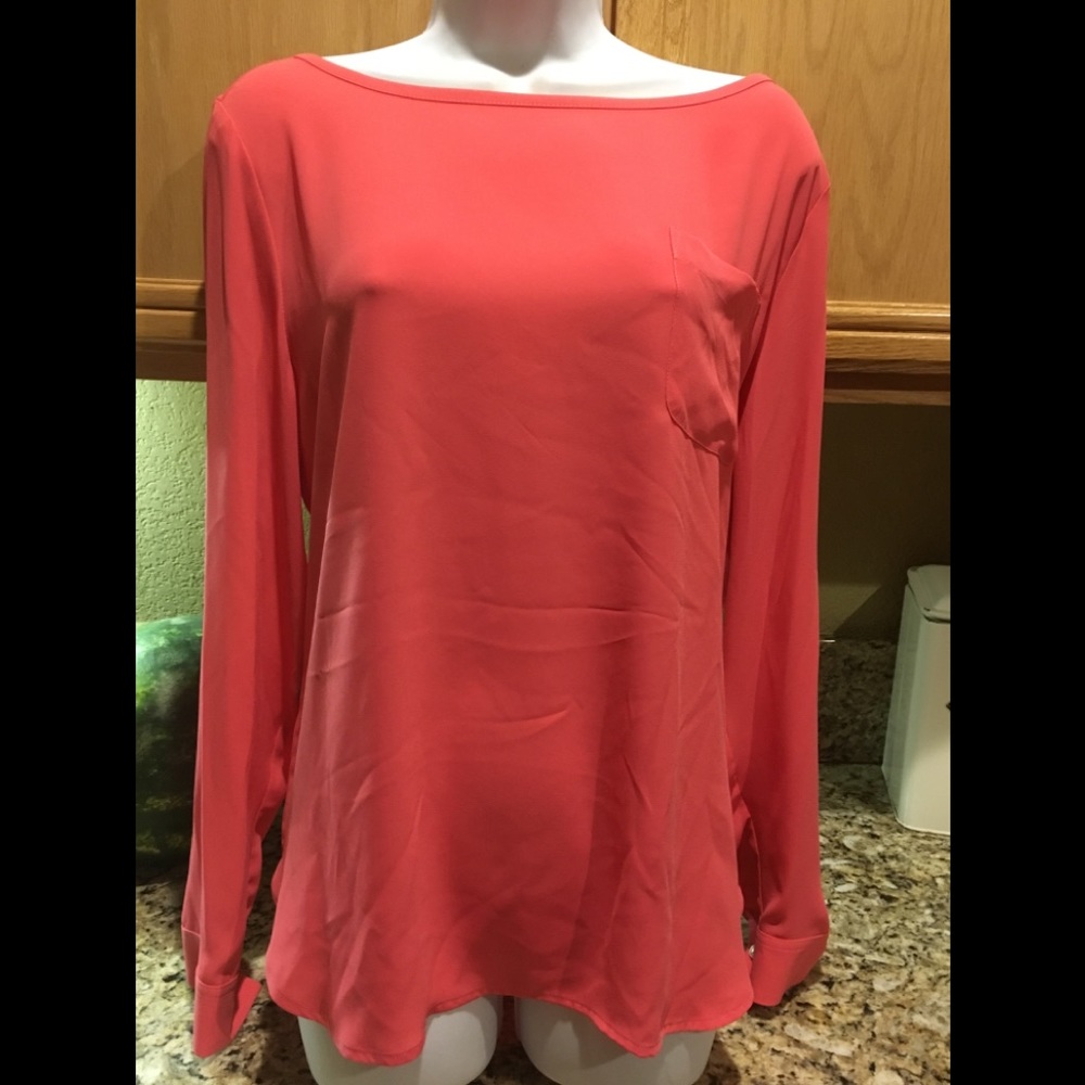 Coral blouse